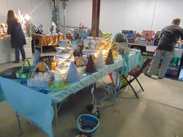 Stand eco vannerie Marché de Noël à Vivy