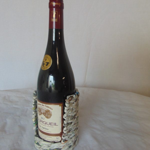 Mise en scène Porte Bouteille étiquette