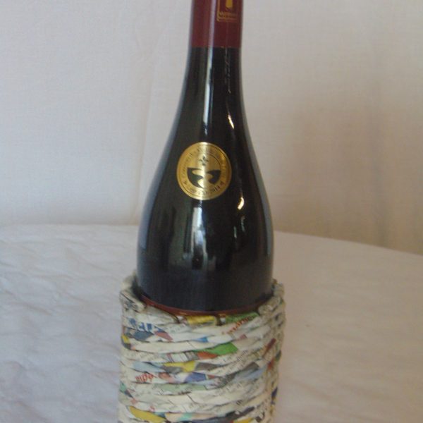 Porte Bouteille Brut en Eco Vannerie