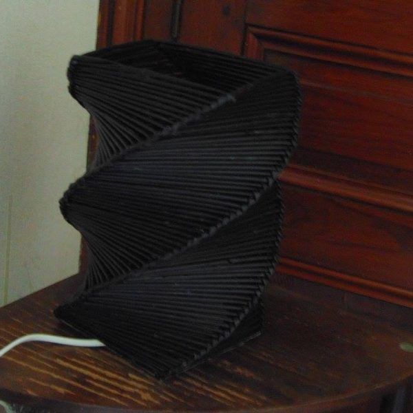 lampe en papier journal noir lampe en papier journal noir