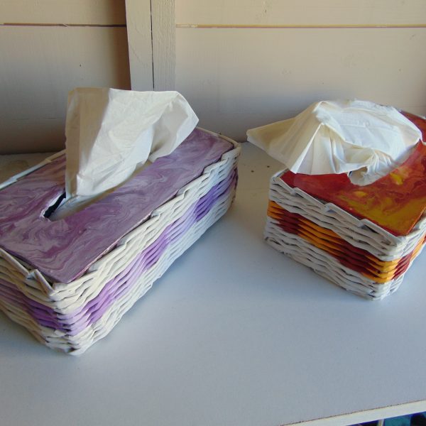 boite à mouchoirs carré et rectangle