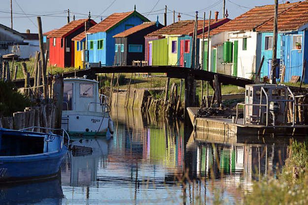 Les cabanes de l'a baudissière su l'île d'oléron