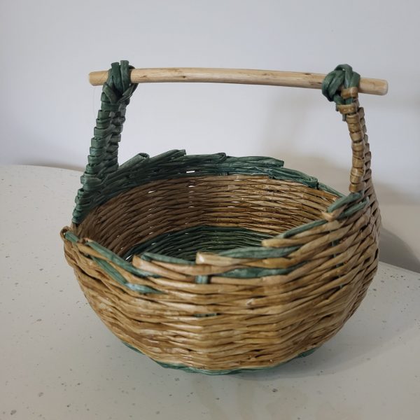 panier à fruit en papier journal