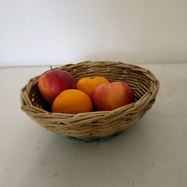 panier à fruit vert bois